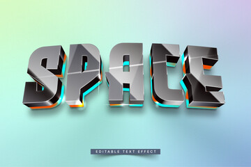 Poster - 3D Glowing Metallic Text Effect Generator