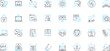 © Nina - Data protection linear icons set. Encryption, Privacy, Cybersecurity, GDPR, Compliance, Backup, Sensitive line vector and concept signs. Firewall,Surveillance,Vulnerability outline illustrations