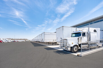 Shipping Yard with Trucks