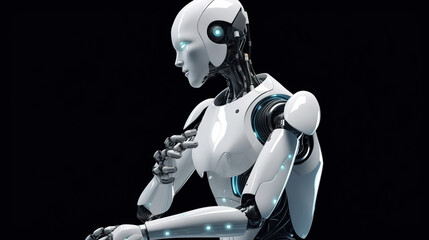 System Artificial intelligence Chat AI, Technology smart robot Ai Chat application software - Generative AI