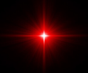 Wall Mural - bright redstar or christmas star