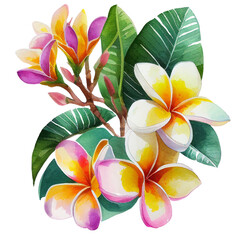 Wall Mural - Plumeria flowers