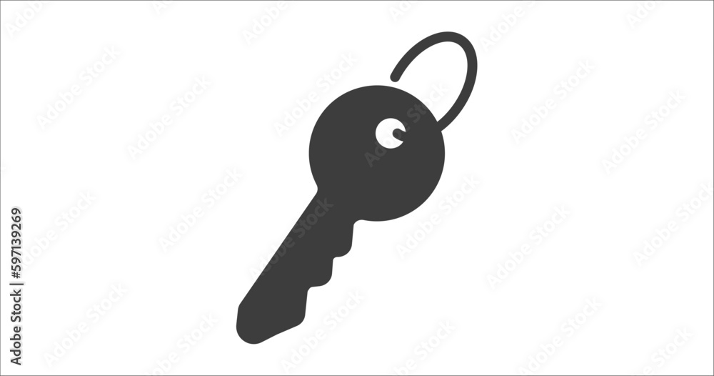 tiny key icon. Filled tiny key icon from tools and utensils collection ...