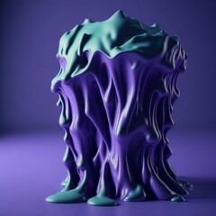  hyperrealistic soft focus, melting 3d paint for an experimental art exhibition rendering style Cinema 4D