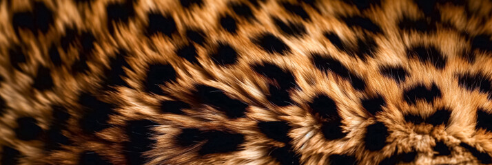 Leopard skin texture close up. Animal wild cat fur close up. Gepard skin texture for background