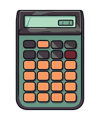 Wall Mural - plastic calculator financial equipment