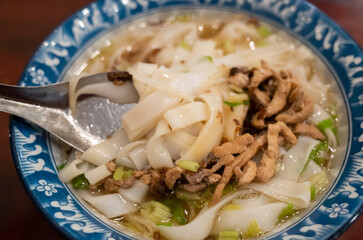 Wall Mural - taiwanese hakka flat noodles