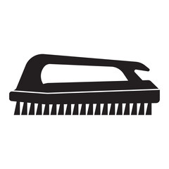 Sticker - Toilet brush icon,logo illustration design template.