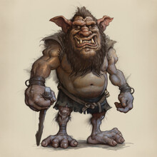 Fantasy Goblin Old School Illustration Generative Ai