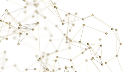 Abstract digital background of points and lines. Glowing plexus. Big data. Network or connection. PNG transparent