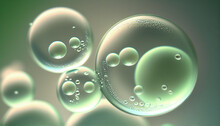 Hydrogen Water Element Bubble Artificial Reflection