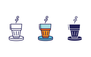 Poster - indian tea vector icon