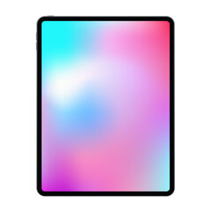 Wall Mural - new version of realistic frameless premium tablet mock up in trendy thin frame design