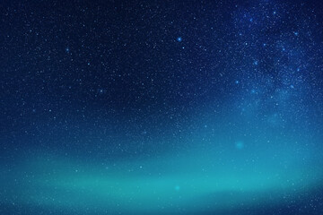 Sticker - milky way and blue nebula. night starry sky. foggy vector background