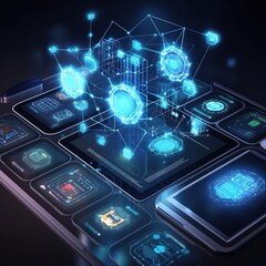 Technology strategy for digital transformation, the transformation of ideas, and the application of technology in business in the digital age, boosting global business capabilities. generative ai