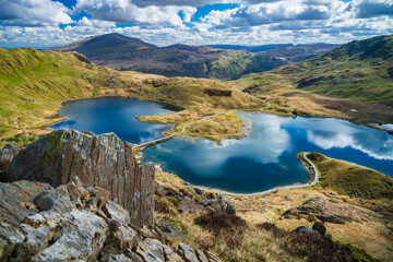 Wall Mural - Llyn Llydaw lake in Snowdonia. Wales