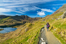 Pyg Track At Pen-y Pass In Snowdon. North Wales