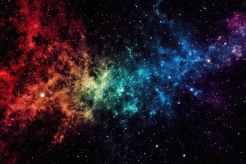 Wall Mural - vibrant and dazzling galaxy with a multitude of stars. generative ai