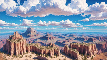 Canyon Panorama, Created With Ai