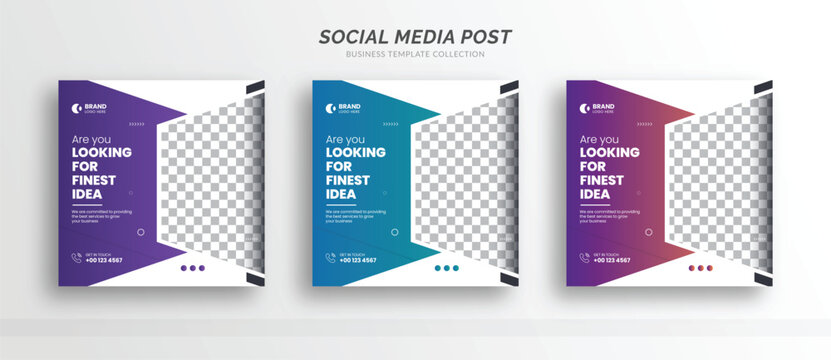 Digital business marketing social media post banner template