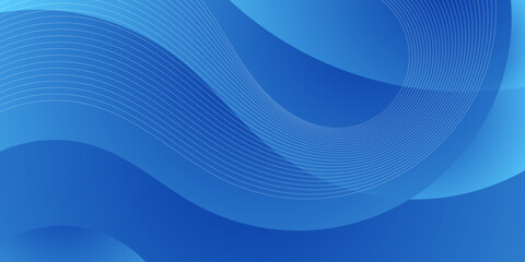Wall Mural - abstract blue wave gradient background