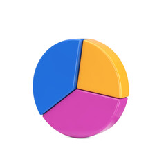 Fototapete - Business Presentation Infographic Slice Pie Chart. 3d Rendering