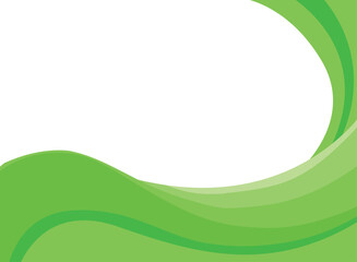 Wall Mural - Abstract green wave and space to put text vector illustration design green background color geometric creative for business banner, brochure , poster, flyer, card, cover