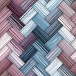 Herringbone seamless texture. Rug fabric, grunge background, boho style pattern, 3d illustration