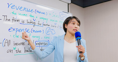 Wall Mural - teacher in adult education class