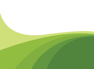 Wall Mural - Abstract green wave and space to put text vector illustration design green background color geometric creative for business banner, brochure , poster, flyer, card, cover