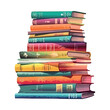 stack of literature books