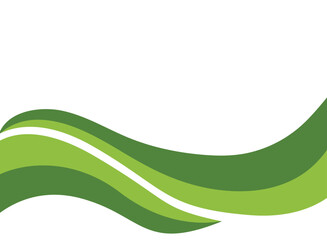 Wall Mural - Abstract green wave and space to put text vector illustration design green background color geometric creative for business banner, brochure , poster, flyer, card, cover	