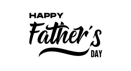 Happy Father's Day greeting design. Lettering for card, poster, banner elements