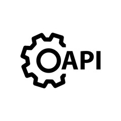 Api linear icon. outline Api logo illustration on white background..eps
