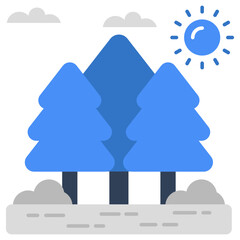 Poster - An icon design of trees