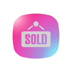 Sticker - Sold Sign - Pictogram (icon) 