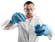 © BillionPhotos.com - Scientist man with liquid in researcher test tube
