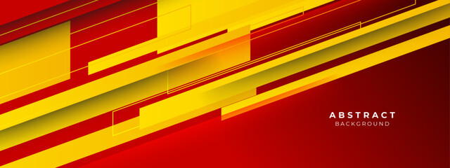 Modern abstract red and yellow element design background