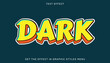 © hyperbleh - Dark text effect template in 3d style