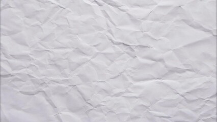 Poster - Stop motion of Crumpled white paper texture background.
