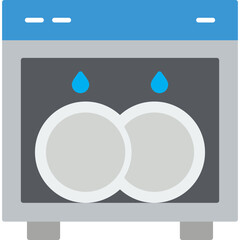 Poster - Dish Washing Icon