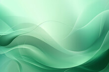 Green Abstract Wavy Background