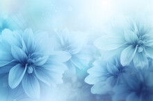 Soft Blue Floral Background