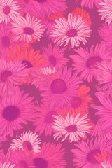 Wall Mural - A beautiful purplish pink background of flowers