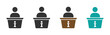 © Kobby - Information desk vector icons set