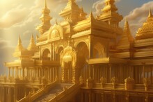Golden Heavenly Palace . Generative AI