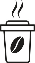 Canvas Print - coffee cup to go icon vector