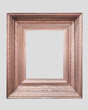Rose gold metallic frame broad wide detaild classical gallery art