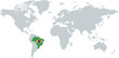 mapa Brasil en el mundo