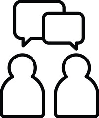 Poster - Chatting Icon vector